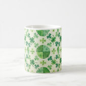 Tasse Trèfle Aquarelle – Saint-Patrick Trèfle Vert (Centre)