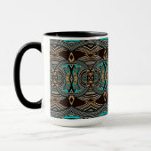 Tasse tribale abstraite des marées océaniques (Gauche)