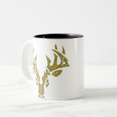 Tasse tribale de camo de craquement de cerfs (Devant gauche)