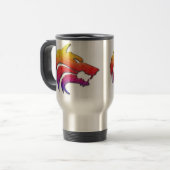 Tasse tribale de voyage de loup (Devant gauche)