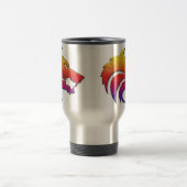 Tasse tribale de voyage de loup (Centre)