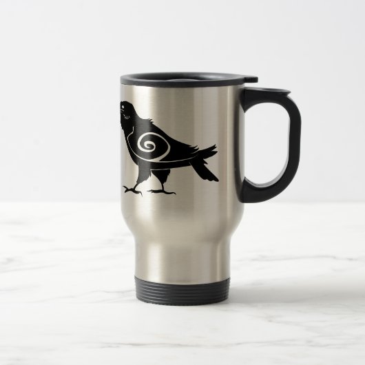 Tasse tribale de voyage de Raven (Droit)