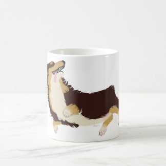 Tasse tricolore de corgi