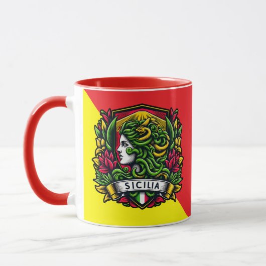 Tasse Trinacria sicilienne (Gauche)