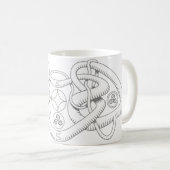 Tasse triple celtique de coeur (Devant droit)