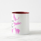 Tasse Trois Chats Avant - Conception Normale Drôle (Centre)
