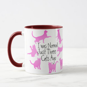 Tasse Trois Chats Avant - Conception Normale Drôle