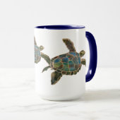 Tasse - trois tortues de mer (Devant droit)