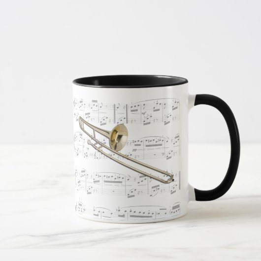 Tasse - trombone (tenor) avec la musique de (Droite)