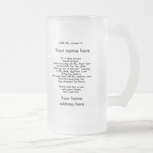 Tasse trop ivre (Droit)