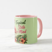 Tasse Tropical State of Mind Vert (Devant droit)