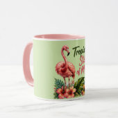 Tasse Tropical State of Mind Vert (Devant gauche)