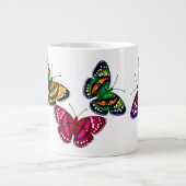Tasse tropicale colorée d'éléphant de papillons (Devant)