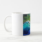 Tasse tropicale d'art de plage de vue aérienne (Gauche)