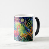 Tasse tropicale de Flamant rose rose (Devant droit)