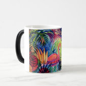 Tasse tropicale de Flamant rose rose (Devant gauche)