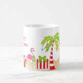 Tasse tropicale de Noël de plage de Père Noël (Centre)