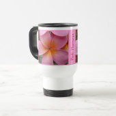 Tasse tropicale de voyage de StnlSteel de fleur de (Devant gauche)