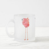 Tasse tropicale en verre givré de Flamant rose (Gauche)
