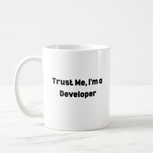 Tasse Trust Me I’m a Developer – Cadeau pour Progr (Gauche)