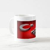 tasse turque de drapeau (Devant gauche)