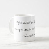 Tasse turque de proverbe de "café" (Devant gauche)