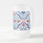 Tasse turque en verre givré de tulipes (Devant droit)