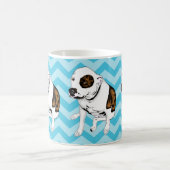 Tasse turquoise monochromatique de Terrier de (Centre)