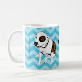 Tasse turquoise monochromatique de Terrier de (Gauche)