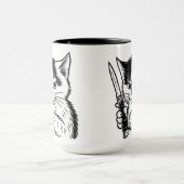 Tasse Tuxedo Cat Switchblade Attitude par Phil Elm (Centre)
