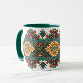 Tasse ukrainienne avec l'ornement (Devant gauche)