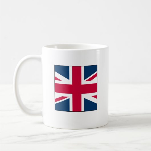 Tasse Union Jack petit design carré (Gauche)