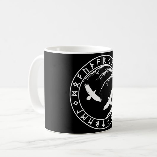 Tasse unique de Yggdrasil Futhark (Devant gauche)