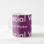 Tasse unisexe d'assistant social (Devant gauche)