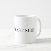Tasse Upper East Side | Typographie de Manhattan N (Devant droit)