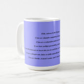 Tasse V de santé mentale (Devant gauche)
