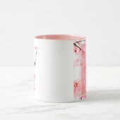 Tasse V initiale florale | Nom et traits personnal (Centre)