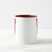 Tasse V Monogramme Pailleté Moderne avec Nom (Centre)