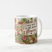 Tasse Vache Mange Plus de Fleurs (Devant droit)