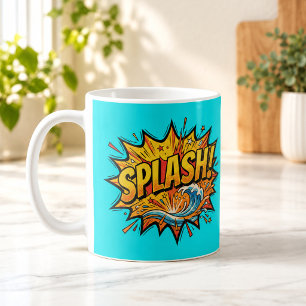 Tasse vague Pop Art de la bande dessinée SPLASH