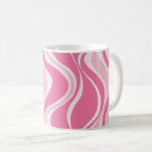 Tasse Vagues Roses (Devant droit)