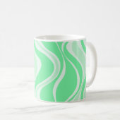 Tasse Vagues Vertes (Devant droit)