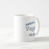 Tasse végétalienne de respect (Devant droit)
