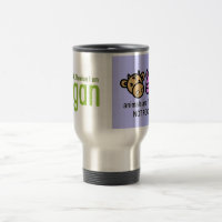 Tasse végétalienne de voyage/banlieusard