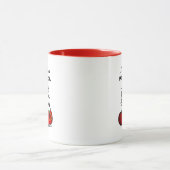 Tasse végétarienne drôle avec la citation connexe (Centre)