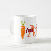 Tasse végétarienne drôle personnalisée d'amant de (Devant gauche)