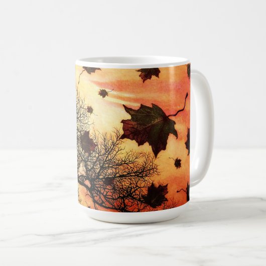 Tasse venteuse de jour d'automne (Devant droit)