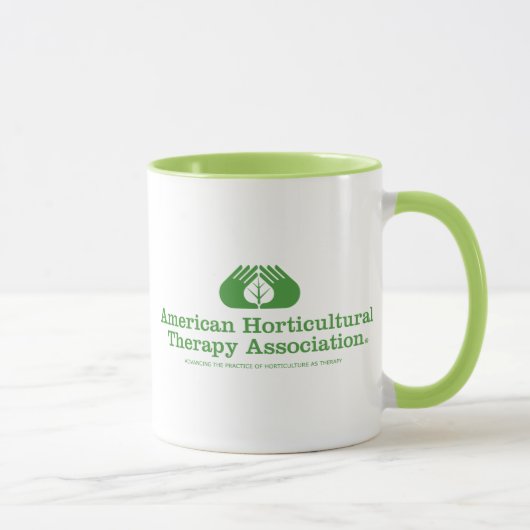 Tasse verte à deux tons de "sonnerie" (Droite)