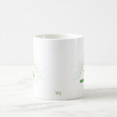 Tasse verte de bonjour pour amateur de thé (Centre)