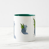 Tasse verte de chat (Centre)